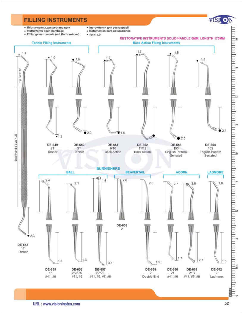 Vision Instruments Company Instruments